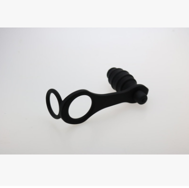 Silicone Vibrating Anal Butt Plug & Cock Ring