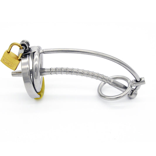 Men's Stainless Steel Sounding And Chastity Device